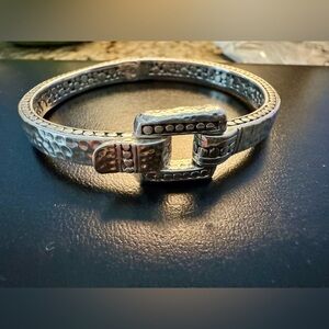 Sarda Silver Hammered Bracelet